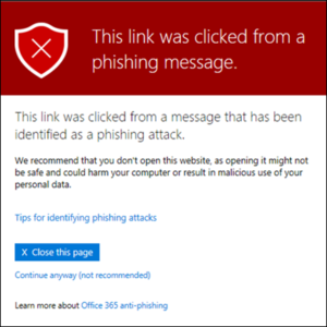 Phishing Warning