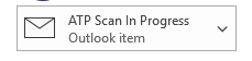 This is a screenshot of ATP scanning of an attached file in an email. 